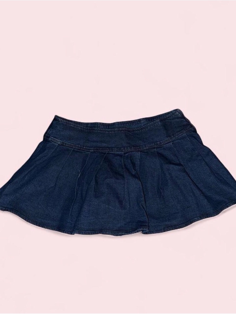Dark Blue Denim Mini Skirt for Women - Brand Unspecified
